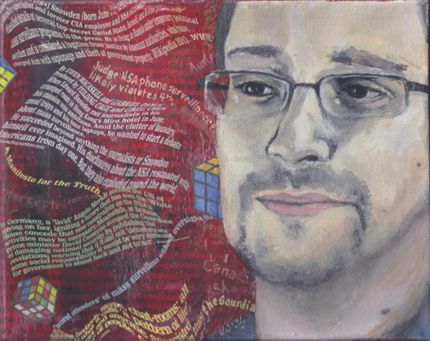 Study for Hero Worship #3 - Edward Snowden